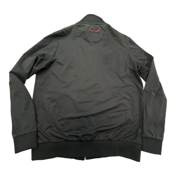 Travis Mathew Mens Nylon Blend Zip Up Golf Activewear Jacket Black Medium Jog - Picture 7 of 11